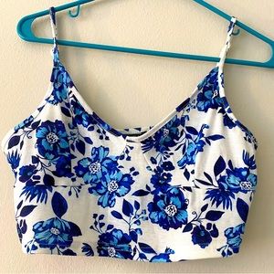 Floral cami crop top